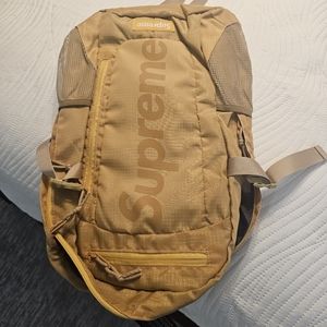 Gold supreme backpack.